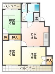 サンパレスセイワの間取り画像