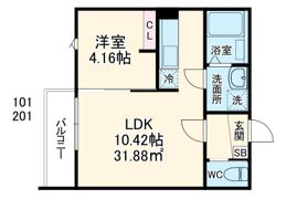 セレーネ元山の間取り画像
