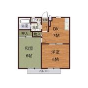 パークサイドスクエアⅠの間取り画像