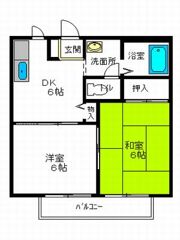 コモンシティYS Aの間取り画像
