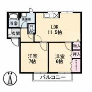 エスパディ A棟の間取り画像