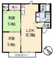 キャトルセゾン B棟の間取り画像