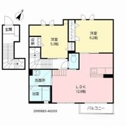 シャーメゾン牧山の間取り画像