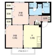 サンモールフジイの間取り画像
