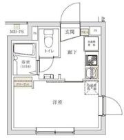 スペリオール新宿の間取り画像