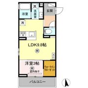 トリシア横町SOUTHの間取り画像