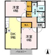 ベルデュール A棟の間取り画像