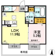 フローレス平田の間取り画像