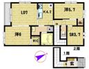 アムール久喜A棟の間取り画像