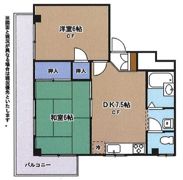 フラット上末吉の間取り画像