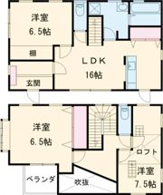 下貸家の間取り画像