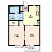 グランデール泉 Bの間取り画像