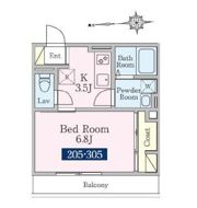 フォーチュンⅧの間取り画像