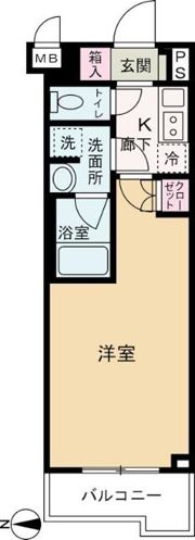 ルーブル武蔵中原伍番館の間取り画像