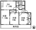 アエル乙島 Bの間取り画像