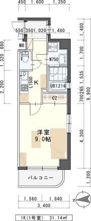 しゃとれ新寺の間取り画像