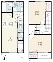 プレミアムアイランド乙柳Ⅲの間取り画像