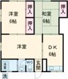 宇佐川ハイツの間取り画像