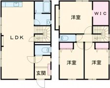 錦見貸家№2の間取り画像