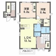 サンパティークIの間取り画像