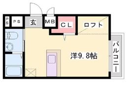 アリスコート明石上ノ丸の間取り画像