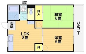 離宮ガーデンハイツの間取り画像
