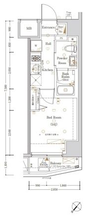 Log横浜駅東の間取り画像