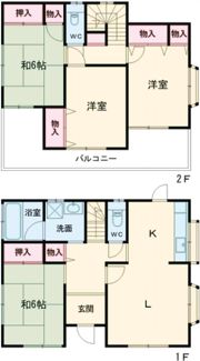 田中島町戸建ての間取り画像