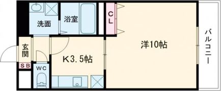 アムールKATAKURAの間取り画像