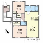 メゾンMAST八山田Aの間取り画像