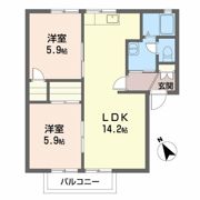 ダイアンサスK・IIの間取り画像