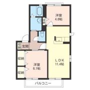 メゾンベルテ Aの間取り画像