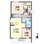 プリュネの間取り画像