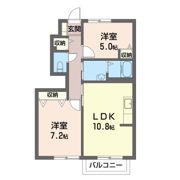 ペガサス Dの間取り画像