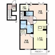 エフォールの間取り画像