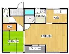 CORPO Peace（コーポピース）の間取り画像