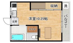 サンハイム若葉の間取り画像