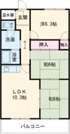 MKタウン江場Aの間取り画像