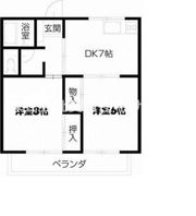 ハイツ日幸の間取り画像
