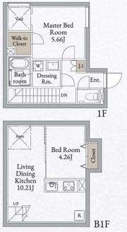 LiveFlat高田馬場の間取り画像