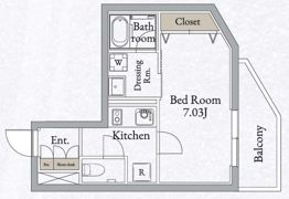 LiveFlat高田馬場の間取り画像
