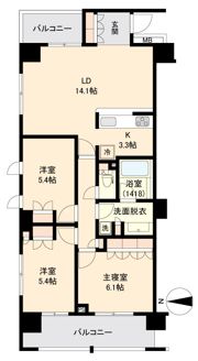 アールスタイルズ武蔵小杉WESTの間取り画像