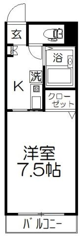 アパートメントカヤの間取り画像