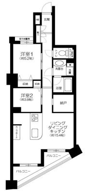 ジェイパーク御苑内藤町の間取り画像