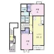 グッディ亀山Aの間取り画像