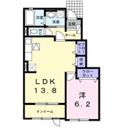 セイバリー Mの間取り画像