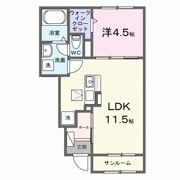 ロイヤルⅣの間取り画像