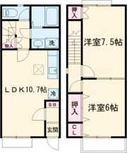 メゾネット 彩の間取り画像