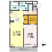 MDPマンション矢巾 Bの間取り画像