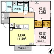 RESUA南大通の間取り画像
